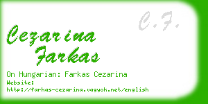 cezarina farkas business card